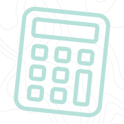Line art of a calculator